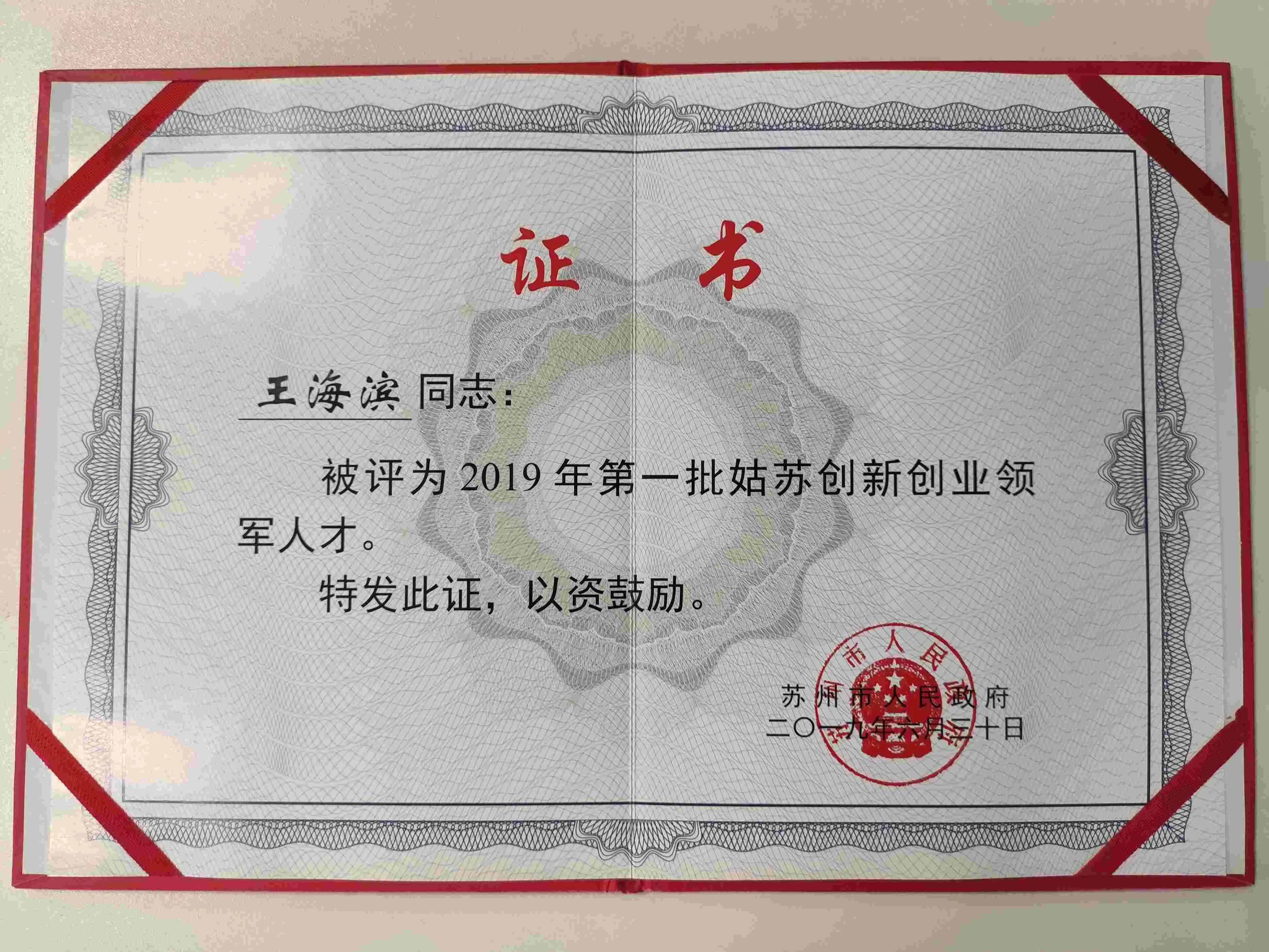 2019王海滨-姑苏双创人才