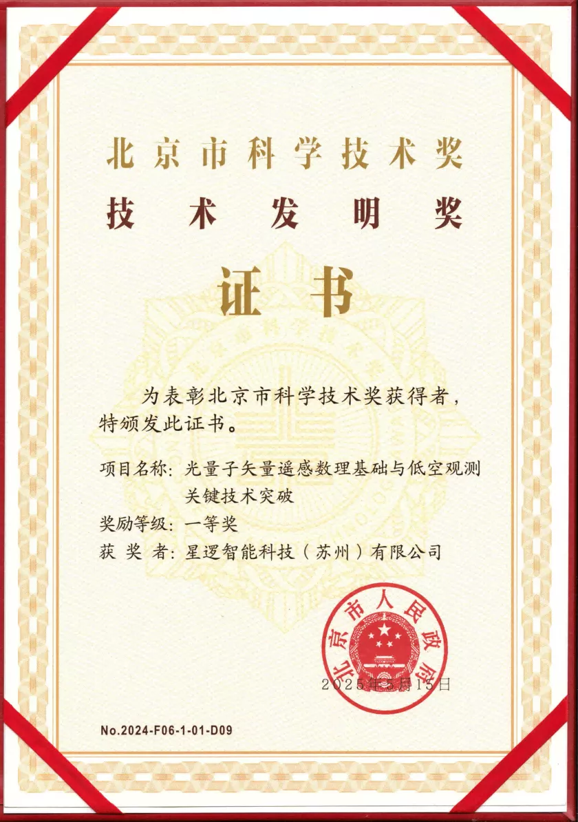 北京市科学技术奖技术发明奖一等奖