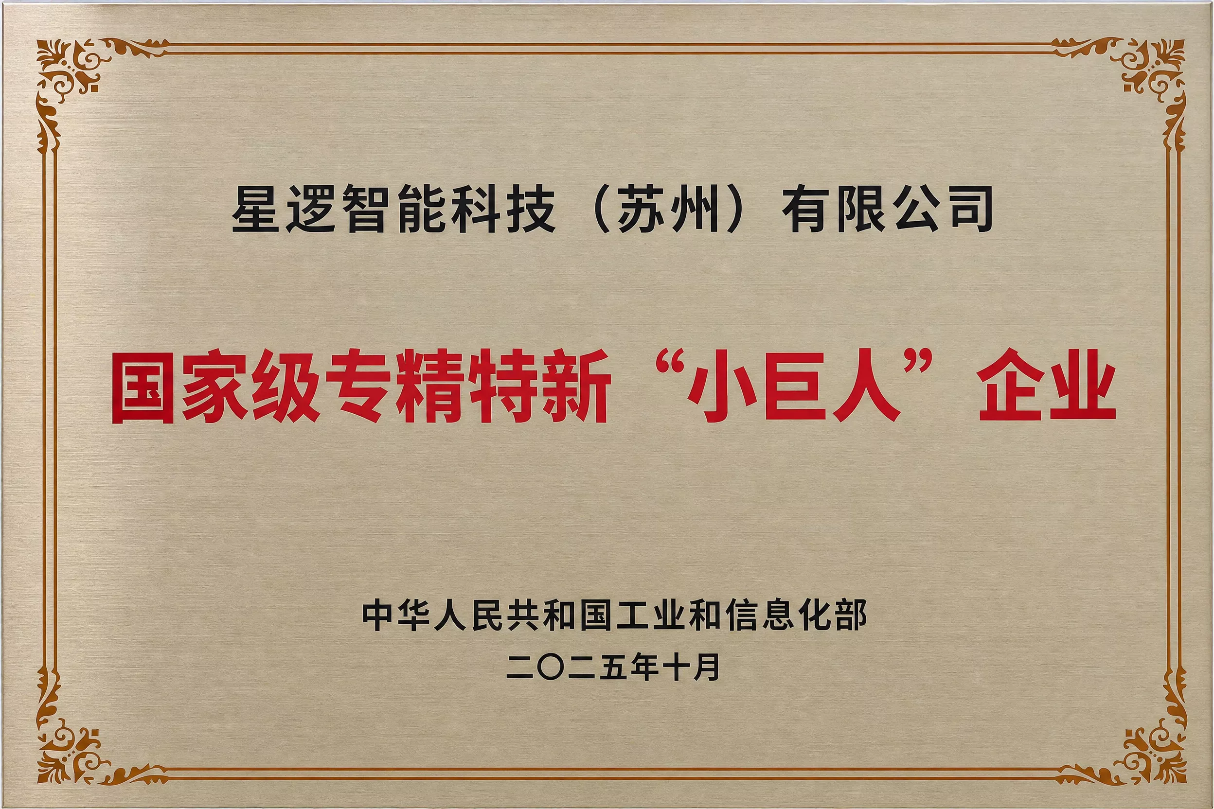 国家级专精特新“小巨人”企业